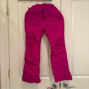 Lands' End Bright Pink Kids Snow Pants